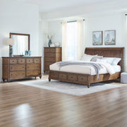Twin Lakes Queen Storage Bed, Dresser & Mirror, Chest image