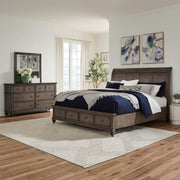 Twin Lakes King Storage Bed, Dresser & Mirror image