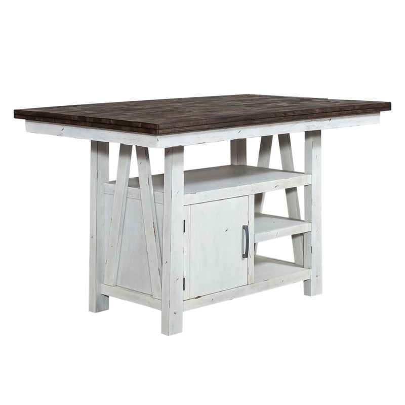 Farmhouse 5 Piece Gathering Table Set