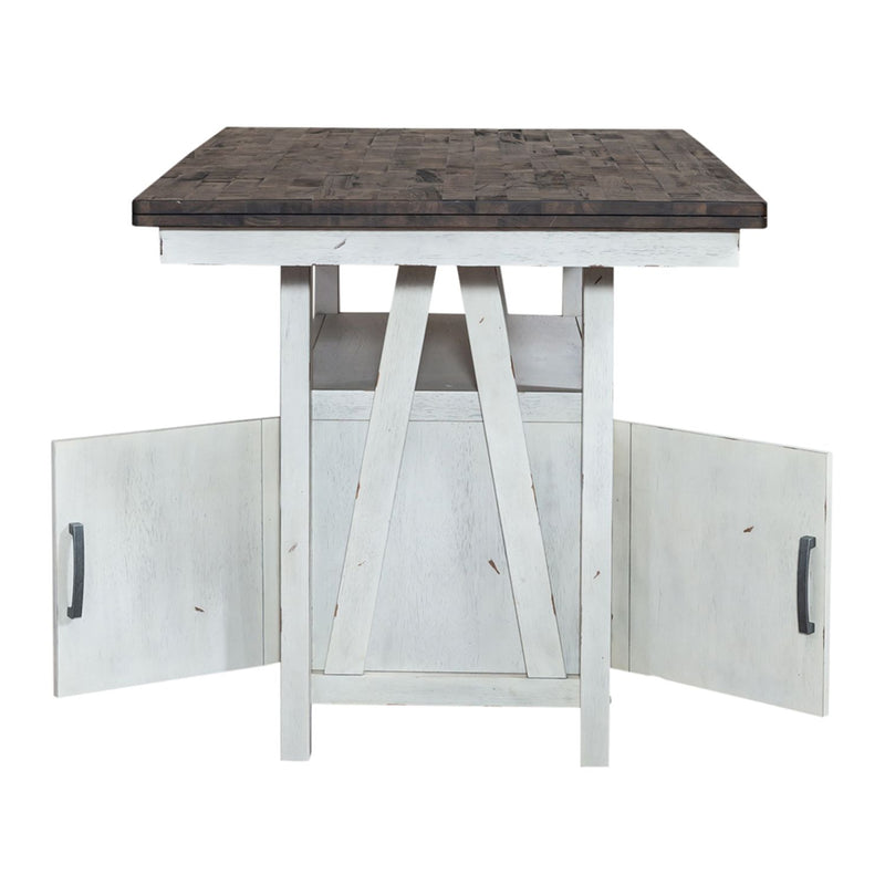 Farmhouse Gathering Table in White/Oak