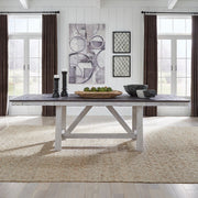 Farmhouse Trestle Table in White image
