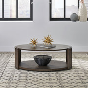 City View Oval Cocktail Table in Coffee Bean image