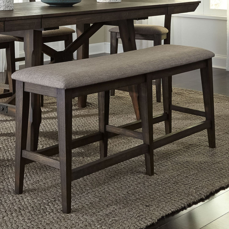 Double Bridge Counter Bench (RTA) in Dark Chestnut image