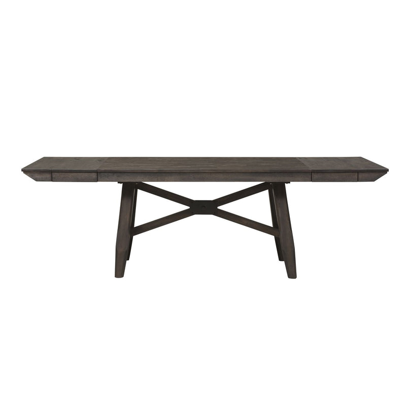 Double Bridge Optional 6 Piece Trestle Table Set