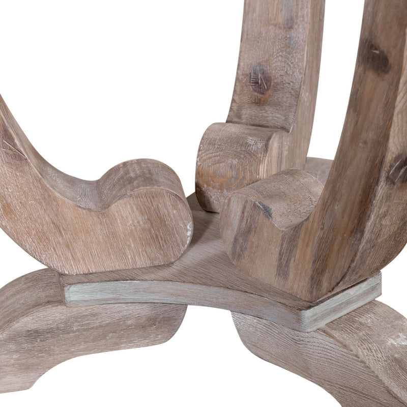 Greystone Mill End Table in Stone White