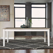 Summerville Rectangular Leg Table in White image
