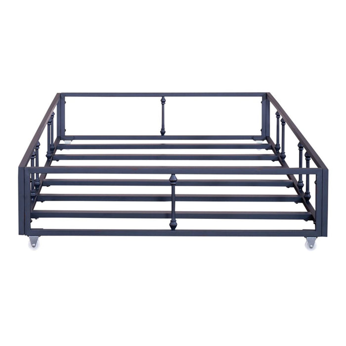 Liberty Furniture Vintage Series Twin Metal Trundle in Navy