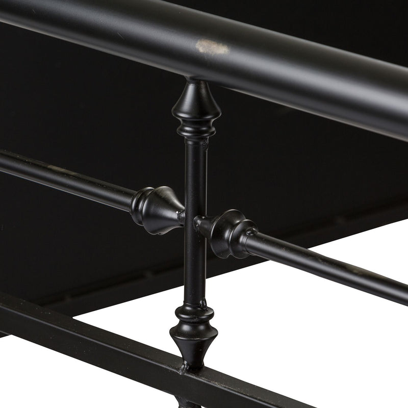 Vintage Series Twin Metal Bed in Black