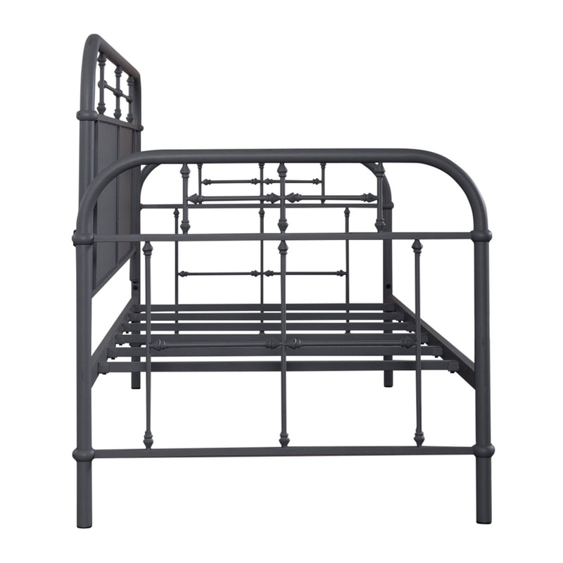 Vintage Series Twin Metal Bed in Navy