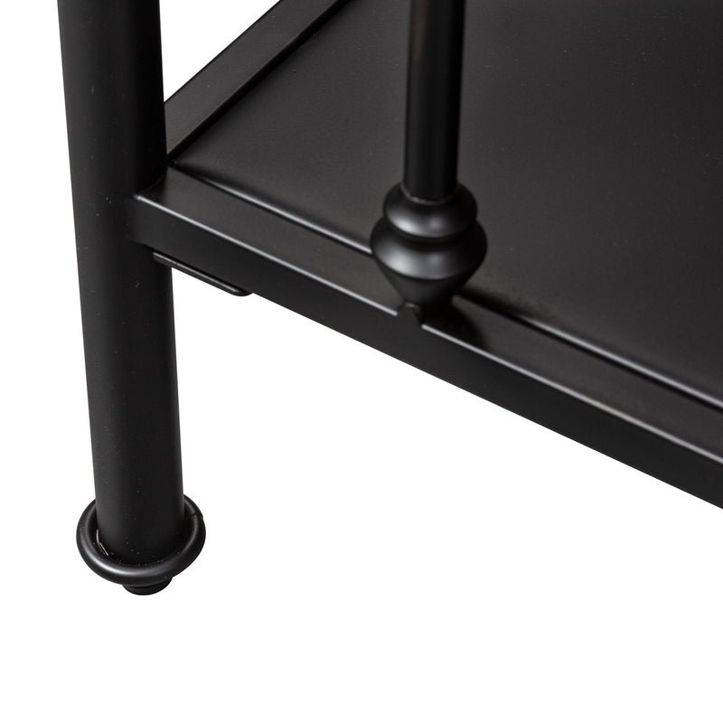 Vintage Series Open Nightstand in Black