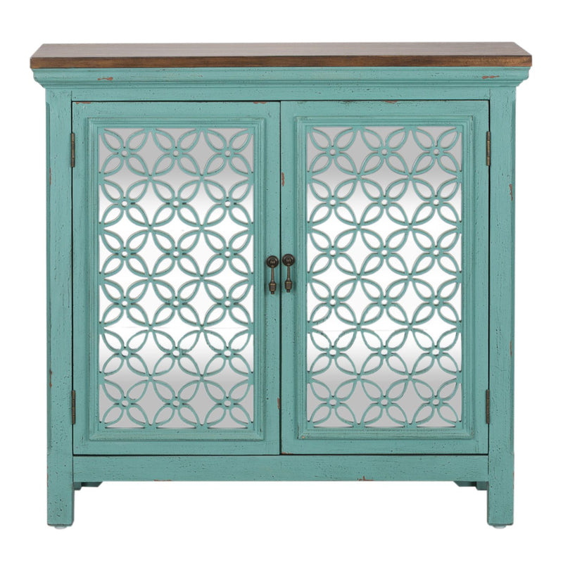 Kensington 2 Door Accent Cabinet in Turquoise