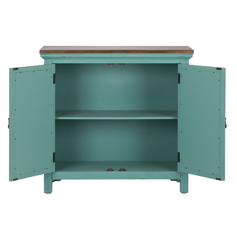 Kensington 2 Door Accent Cabinet in Turquoise