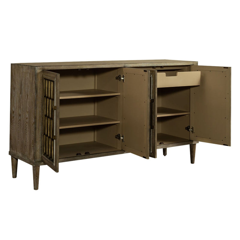 Devonshire 4 Door Accent Cabinet in Driftwood