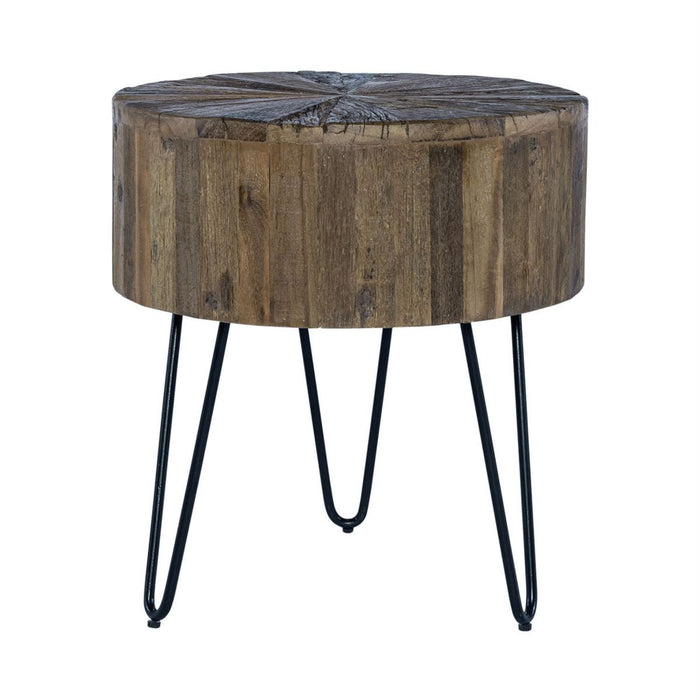 Liberty Furniture Canyon Accent Cocktail Table in Railroad Brown image