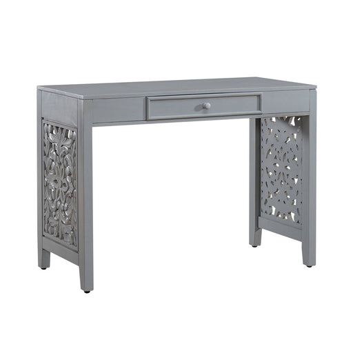 Liberty Furniture Trellis Lane Accent Writing Desk in Grey EST SHIP TIME APPX 4 WEEKS image