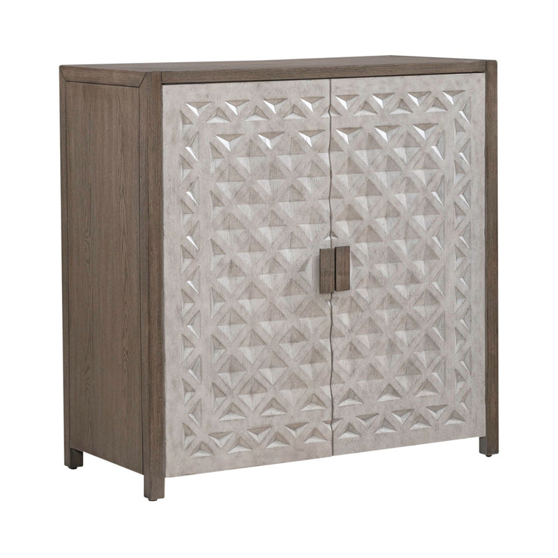 Chatfield Accent Console in Antique White with Tobacco Top EST SHIP TIME APPX 4 WEEKS