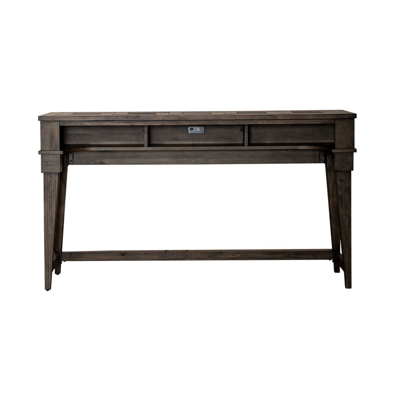 Arrowcreek Console Bar Table in Weathered Stone
