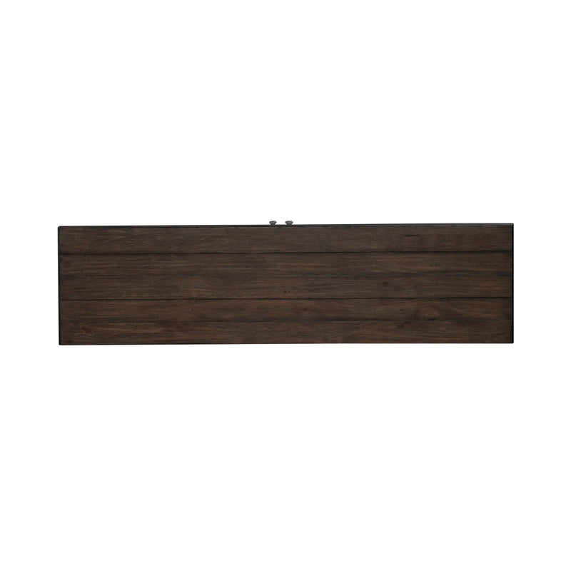 River Place 9 Drawer Dresser in Riverstone White and Tobacco