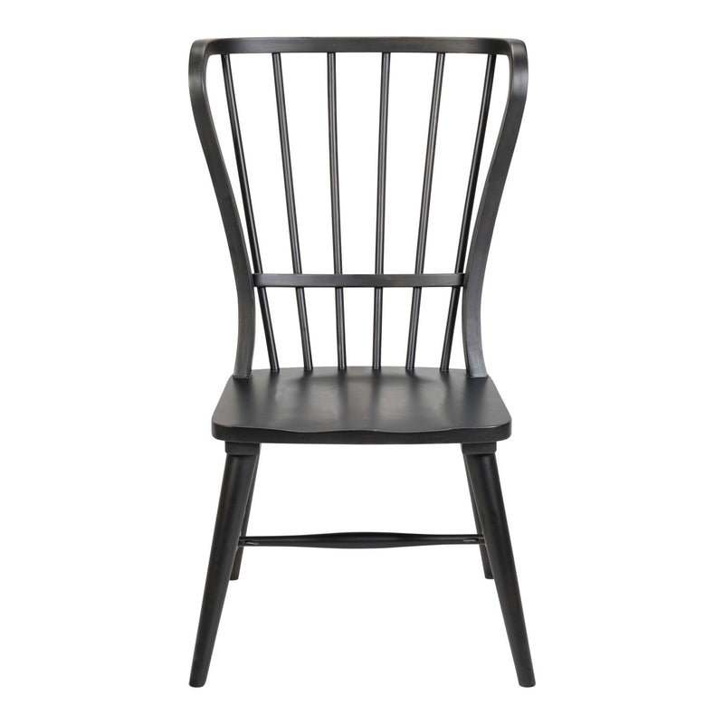 River Place Windsor Back Side Chair - Black (RTA)