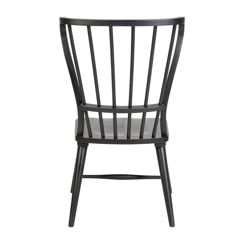 River Place Windsor Back Side Chair - Black (RTA)