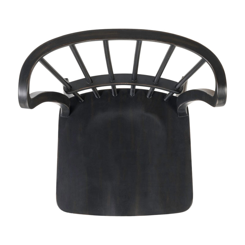 River Place Windsor Back Side Chair - Black (RTA)