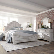 Magnolia Manor Queen Panel Bed, Dresser & Mirror, Chest image