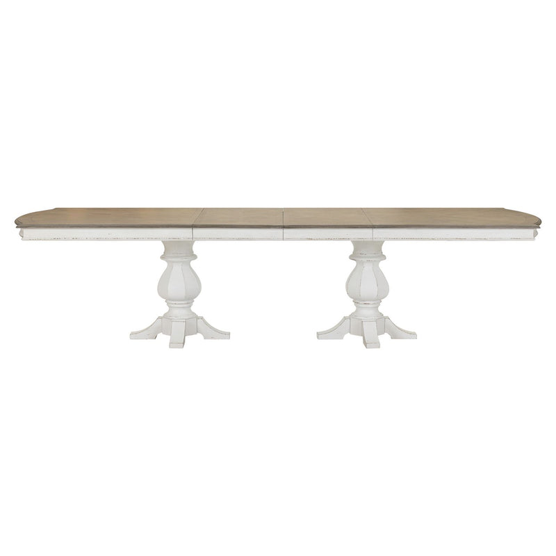 Magnolia Manor Double Pedestal Table Set