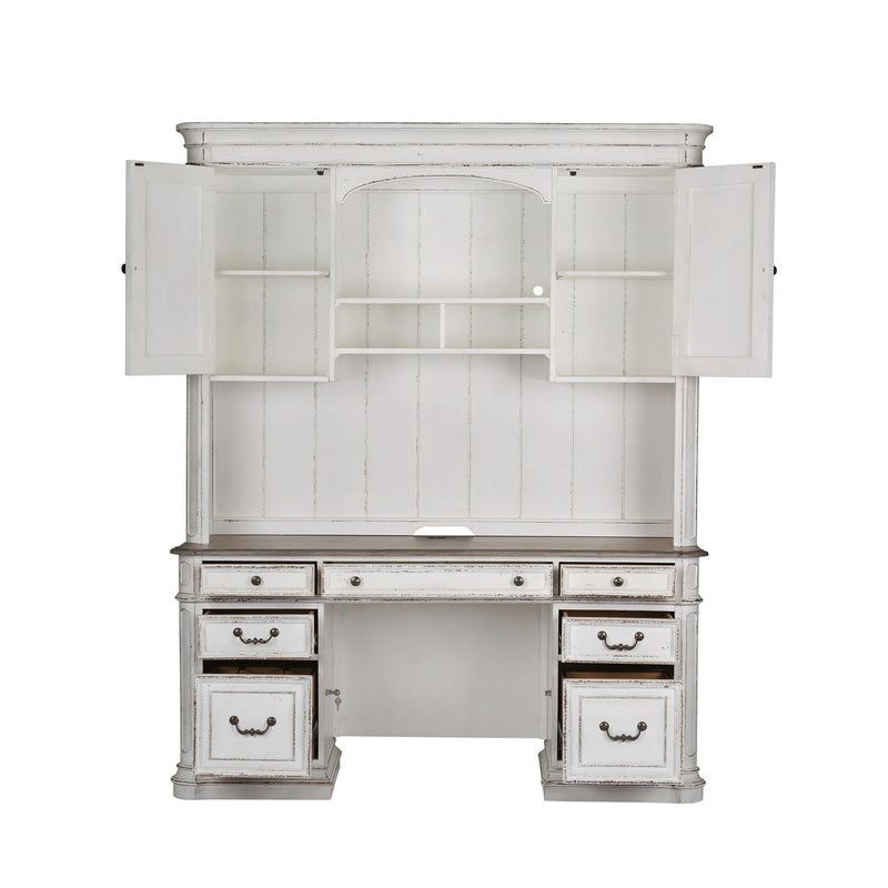 Magnolia Manor Credenza & Hutch
