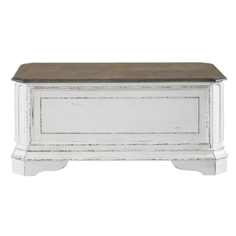 Magnolia Manor Storage Trunk in Antique White