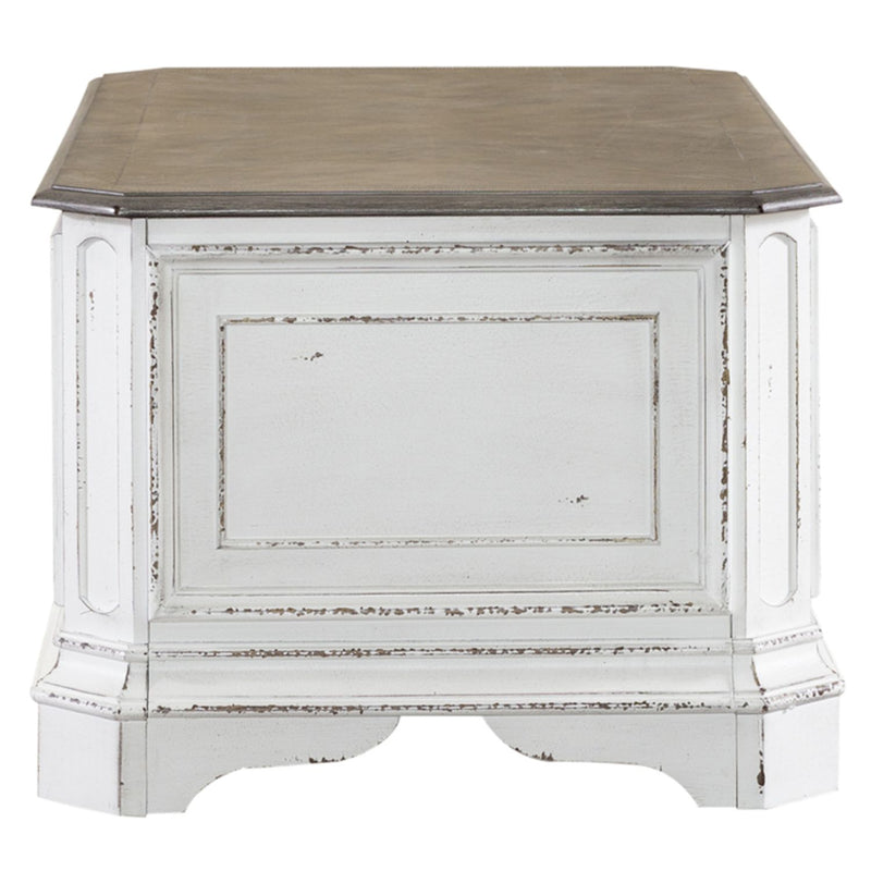Magnolia Manor Storage Trunk in Antique White