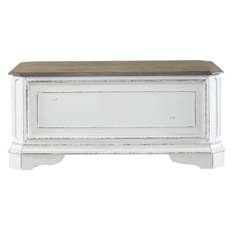 Magnolia Manor Storage Trunk in Antique White