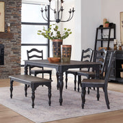 Magnolia Manor 6 Piece Leg Table Set image