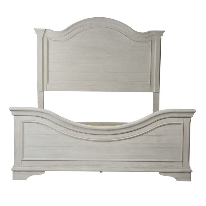 Liberty Furniture Bayside Queen Panel Bed in Antique White