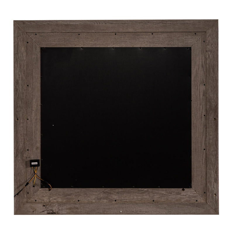 Horizons Lighted Mirror in Graystone