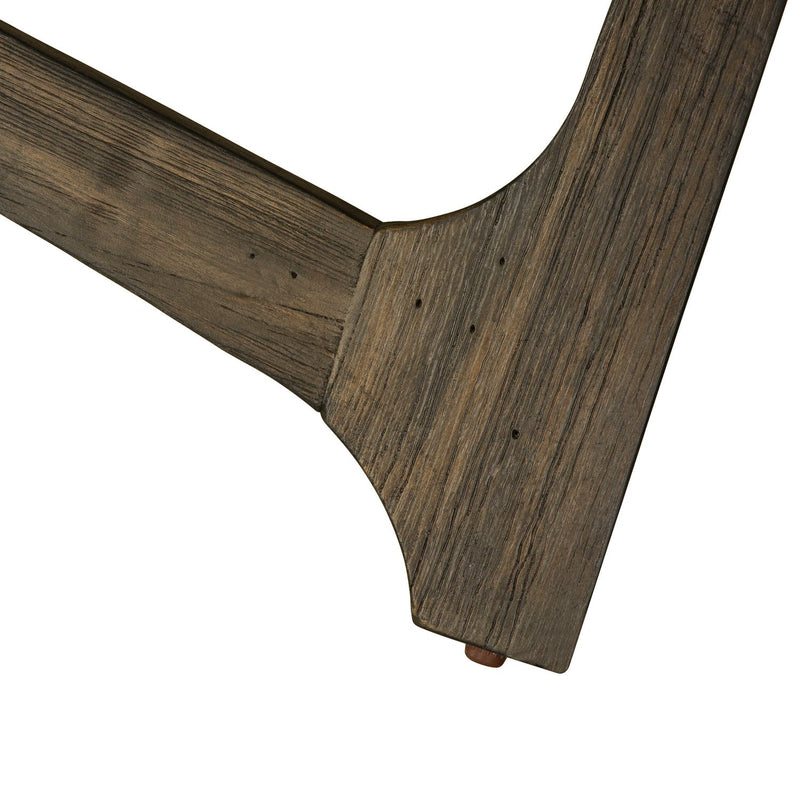 Cascade Oval Cocktail Table in Wire Brush Rustic Brown