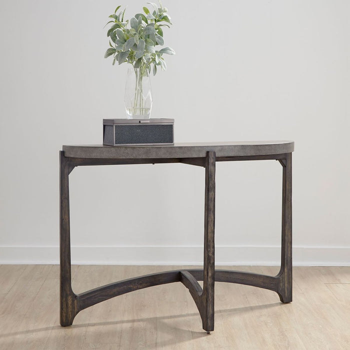 Liberty Furniture Cascade Sofa Table in Wire Brush Rustic Brown