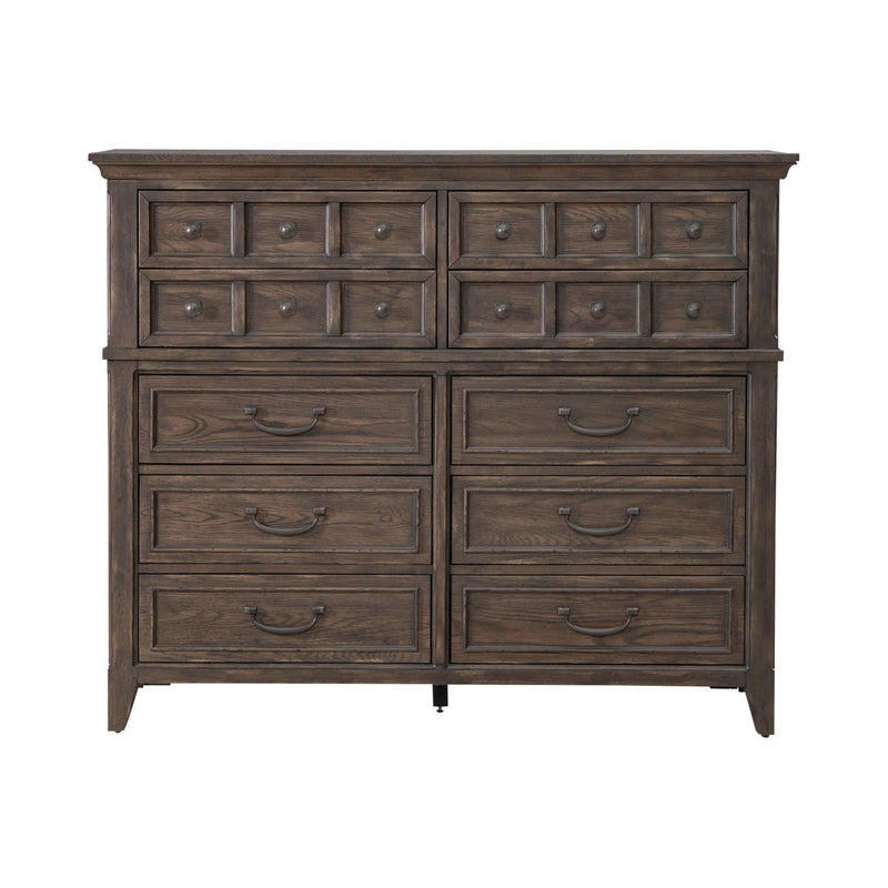 Paradise Valley 10 Drawer Chesser in Saddle Brown