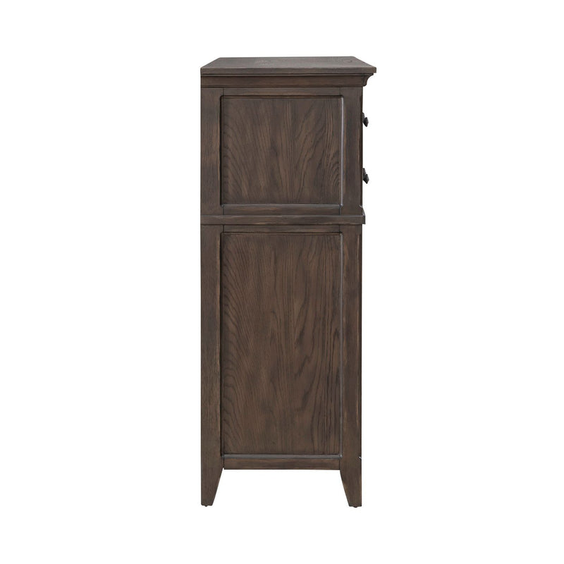 Paradise Valley 10 Drawer Chesser in Saddle Brown