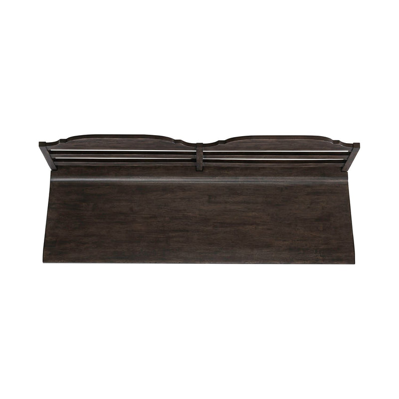 Paradise Valley Ladder Back Bench in Saddle Brown