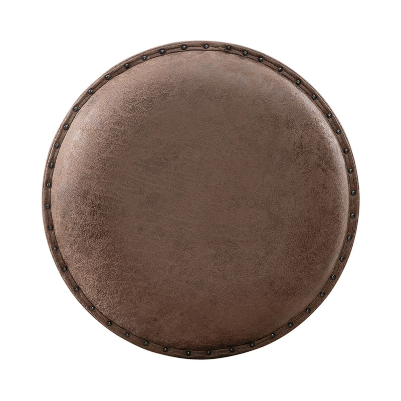 Paradise Valley Upholstered Console Stool (RTA) in Saddle Brown