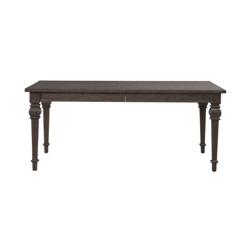 Paradise Valley Rectangular Leg Table in Saddle Brown