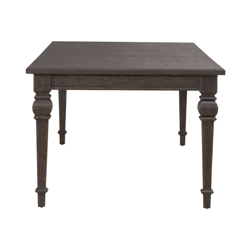 Paradise Valley Rectangular Leg Table in Saddle Brown