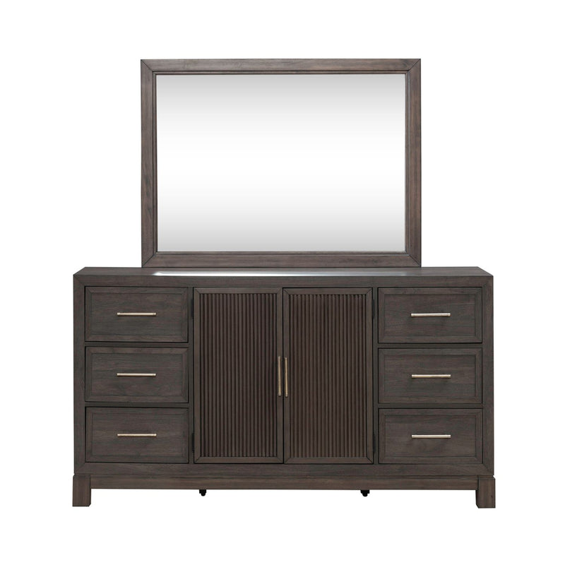 Modern Edge Dresser & Mirror