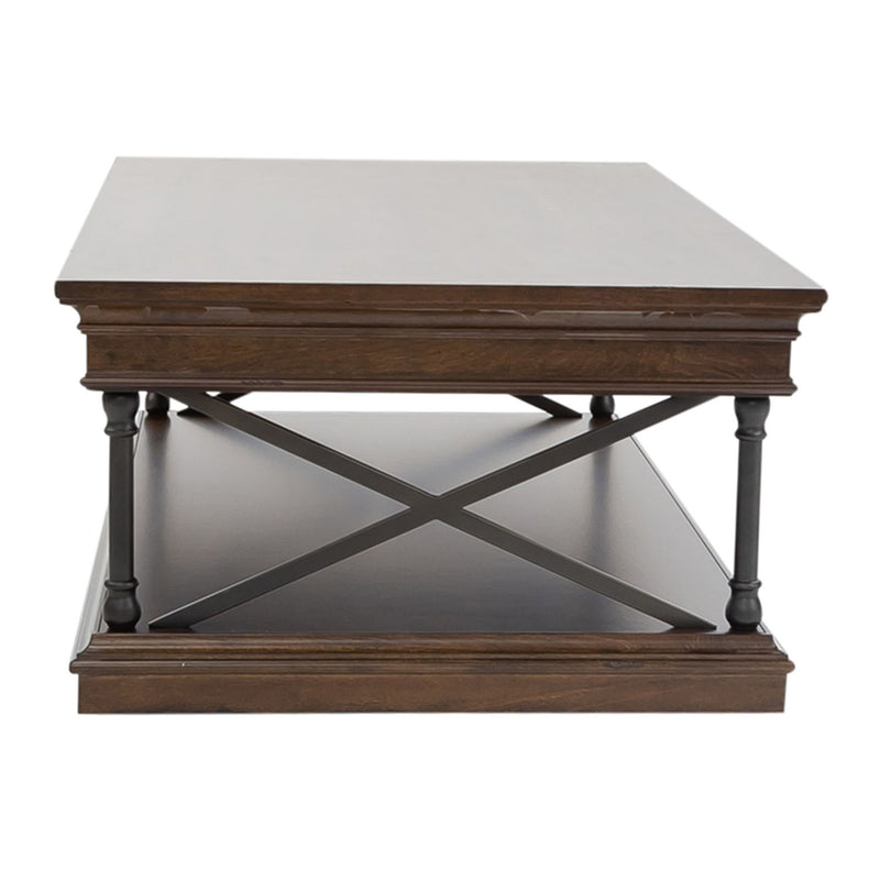 Tribeca Rectangular Cocktail Table in Cordovian Brown
