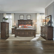 Big Valley King California Panel Bed, Dresser & Mirror, Chest, Night Stand image