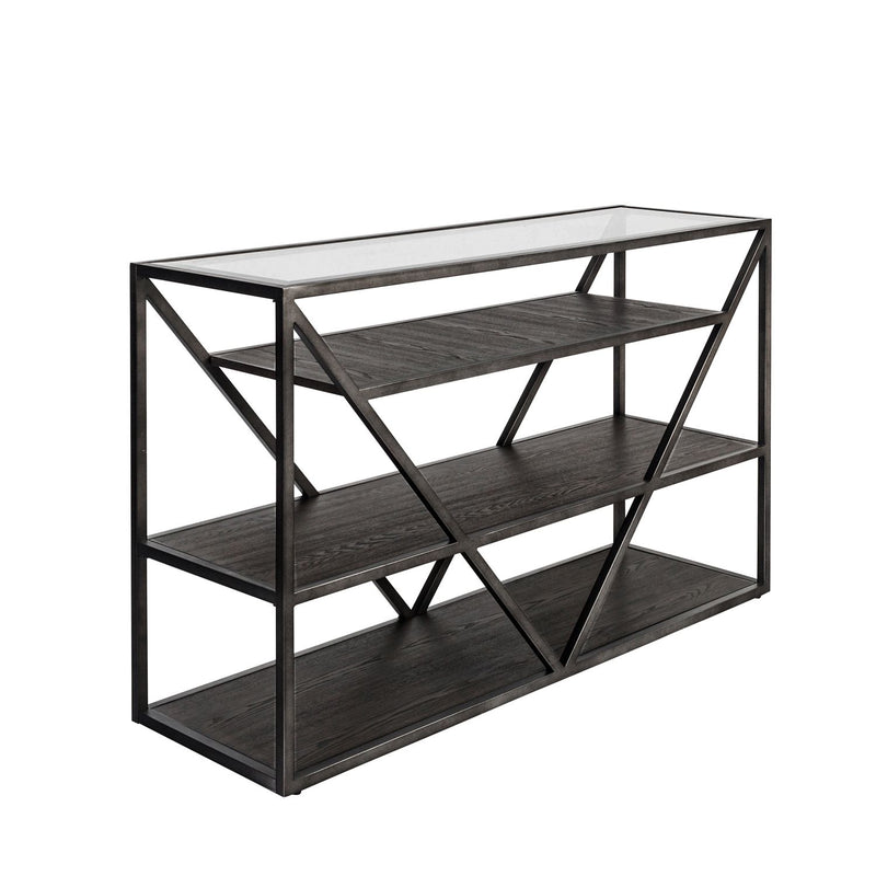 Arista Sofa Table in Cobblestone Brown