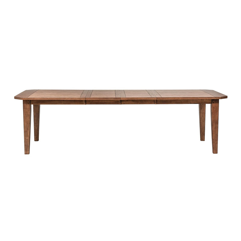 Hearthstone Rectangular Leg Table in Rustic Oak Finish