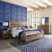 Ridgecrest King California Panel Bed, Dresser & Mirror, Night Stand image