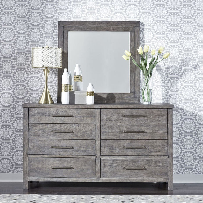 Liberty Furniture Modern Farmhouse Drawer Dresser in Dusty Charcoal