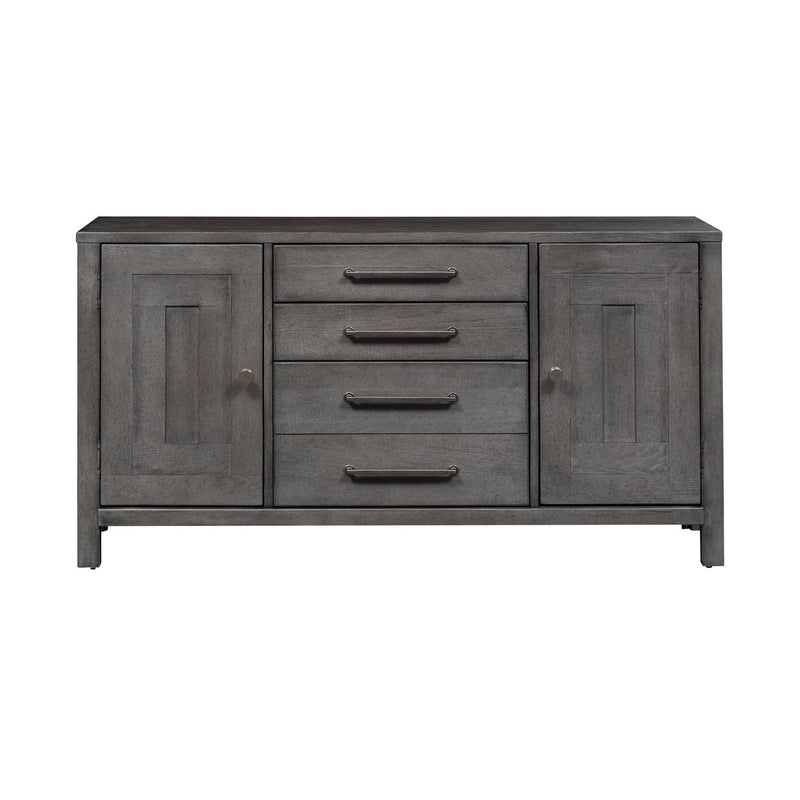 Modern Farmhouse Credenza in Dusty Charcoal